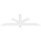 Ekena Millwork Redmond Architectural Grade PVC Gable Bracket, 72"W x 21"H x 4"D x 4"F, 7/12 Pitch GBP072X21X0404RED00 - alternate 5